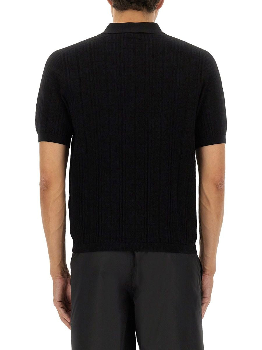 BALMAIN Knit Polo Top