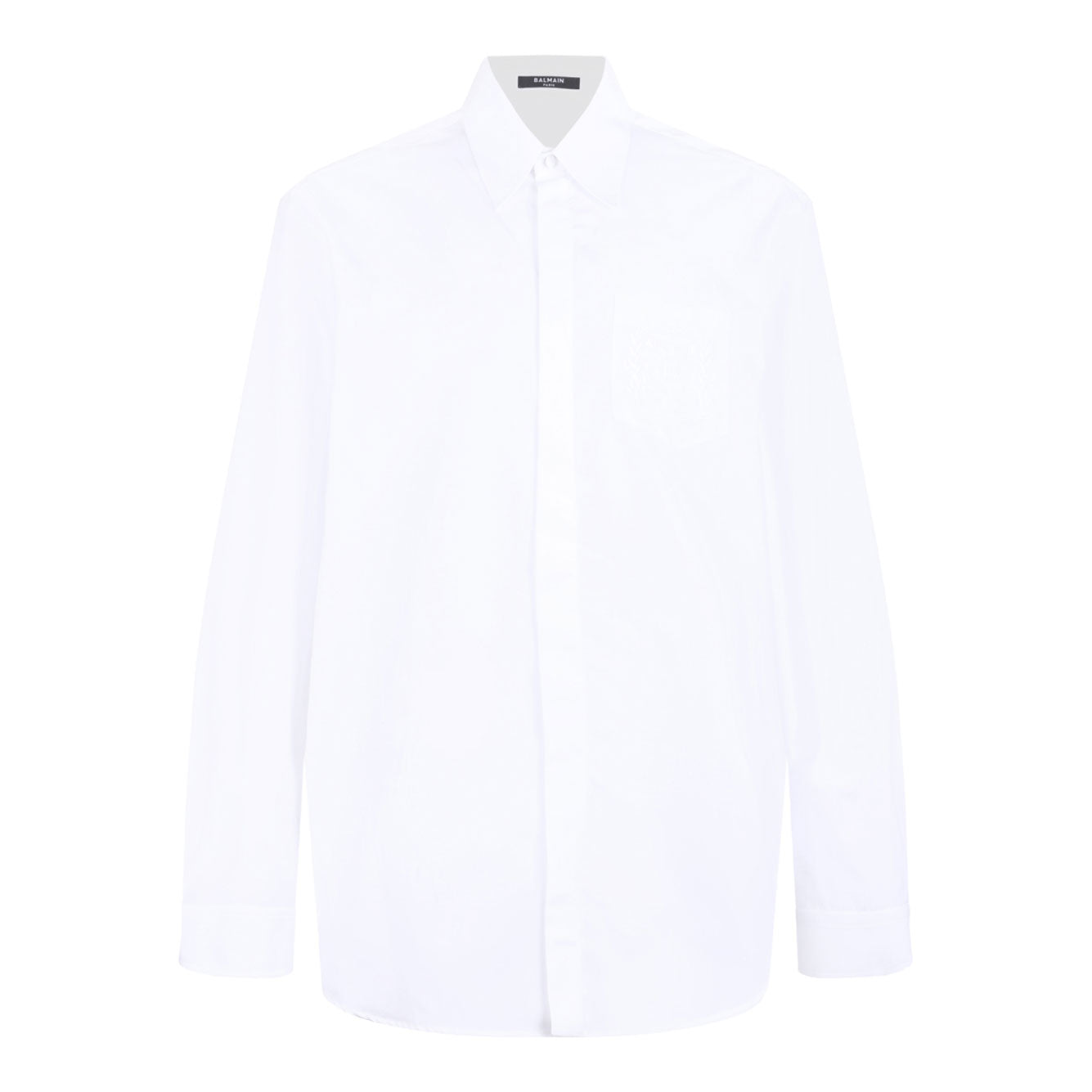 BALMAIN Classic Cotton Shirt for Men - FW25