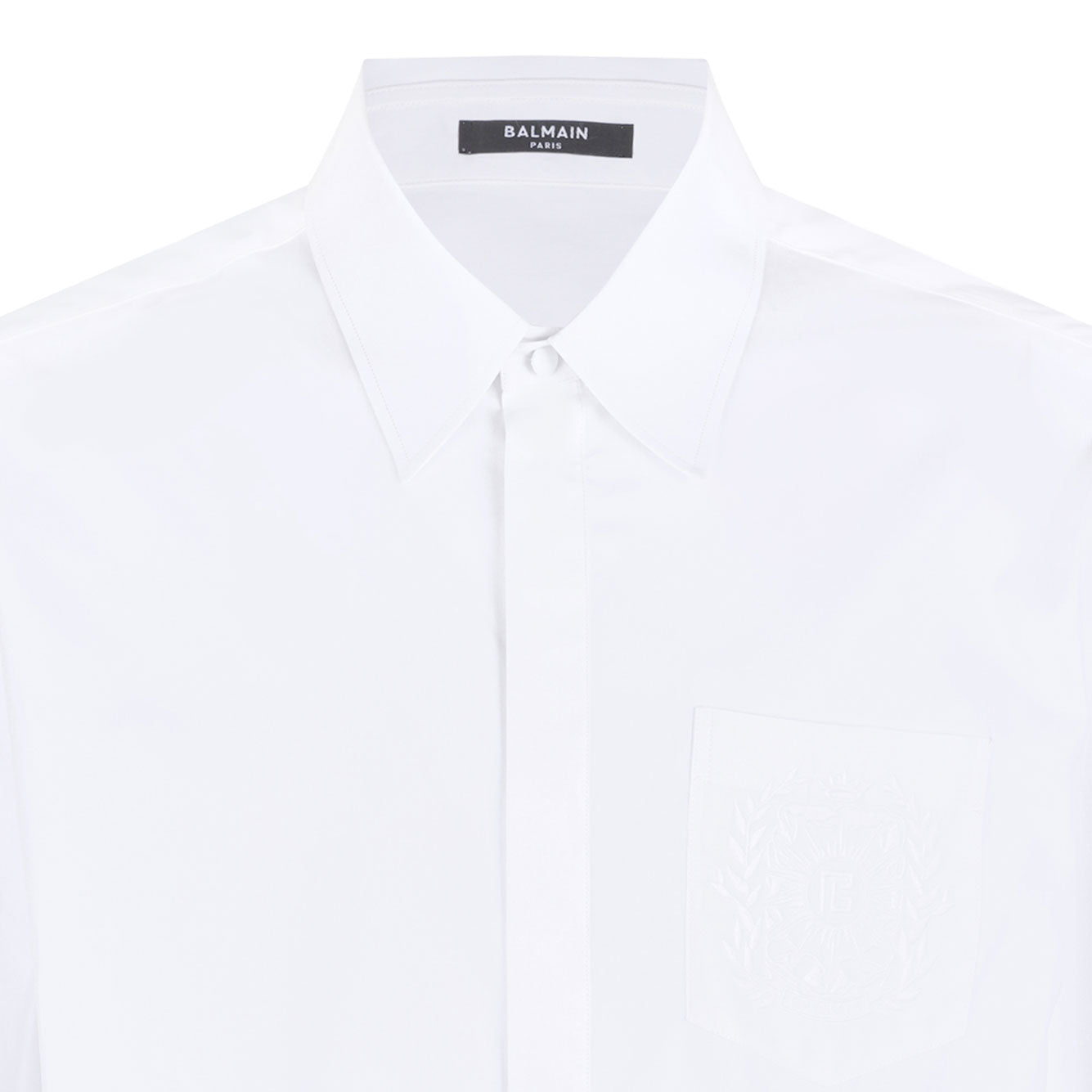 BALMAIN Classic Cotton Shirt for Men - FW25