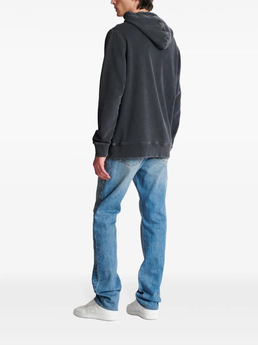 BALMAIN Men's Embroidered Logo Hoodie