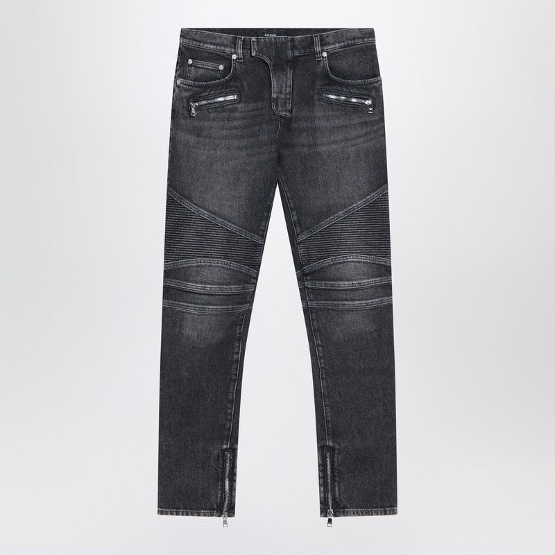 BALMAIN Slim Biker Jeans