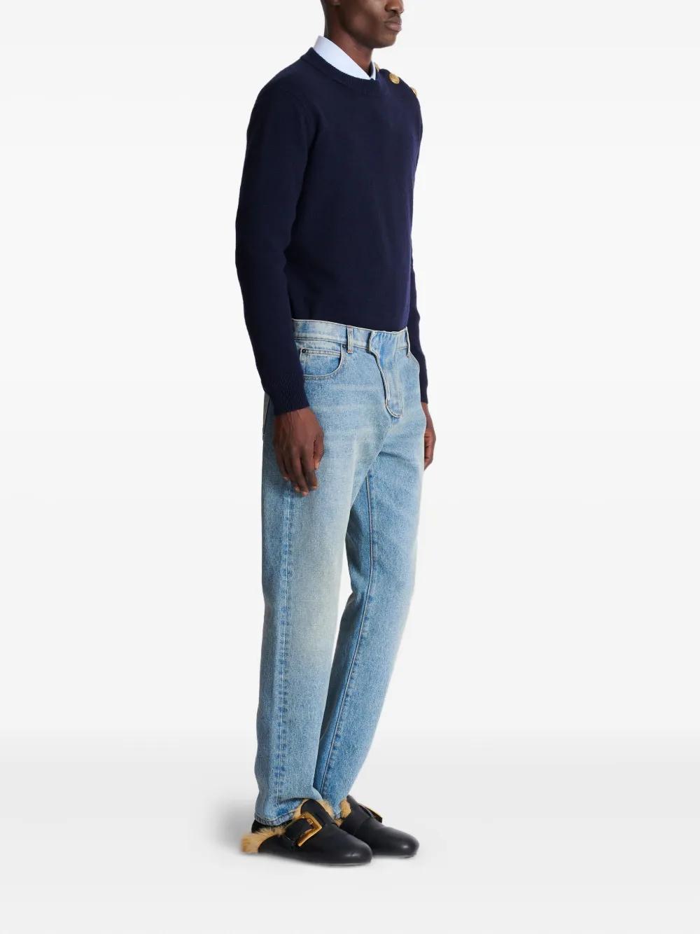 BALMAIN Straight Leg Jeans for Men