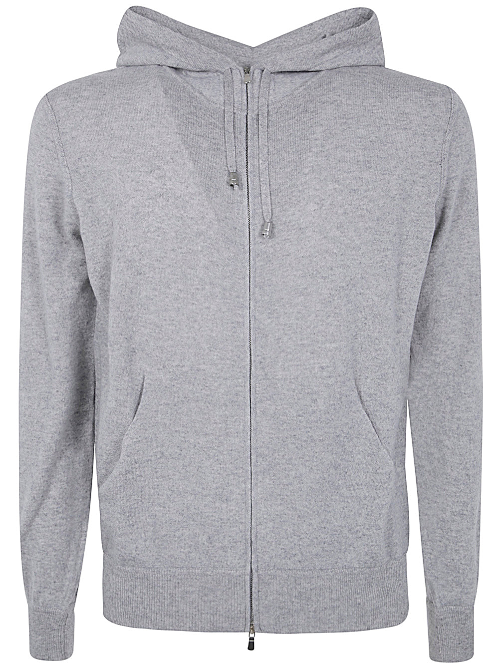 FILIPPO DE LAURENTIIS Long Sleeve Cashmere Wool Full Zip Hoodie for Men