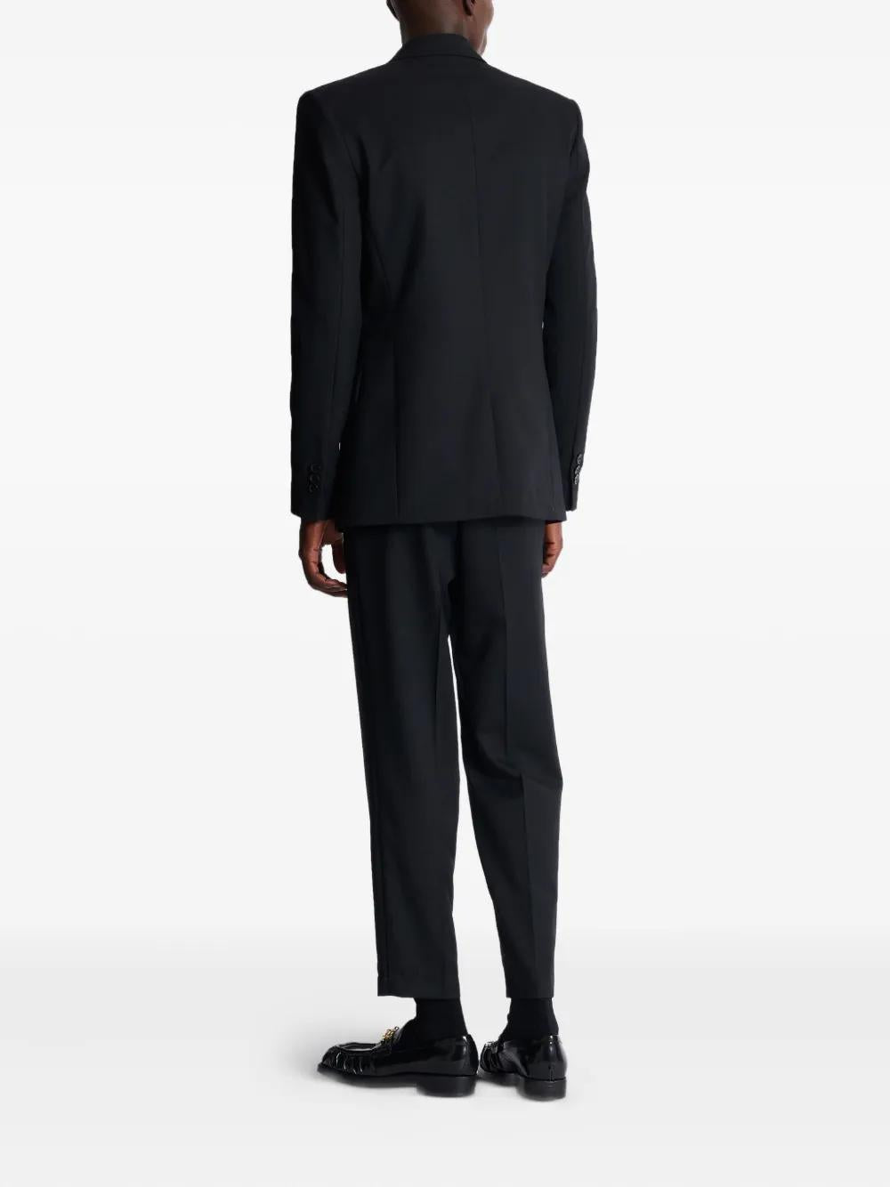 BALMAIN Wool Blazer with Front Button Closure for Men