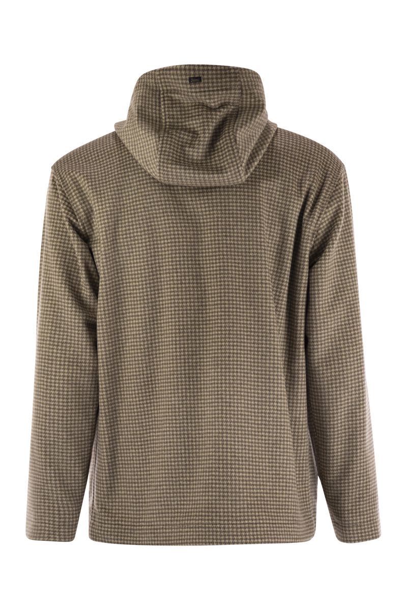 HERNO Tailored Houndstooth Cashmere Field Jacket for Men