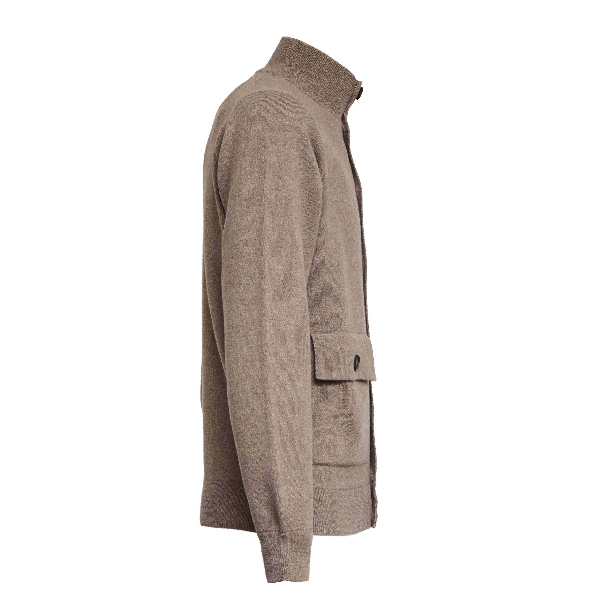 FILIPPO DE LAURENTIIS Luxurious Cashmere-Wool Button Sweater for Men - FW25