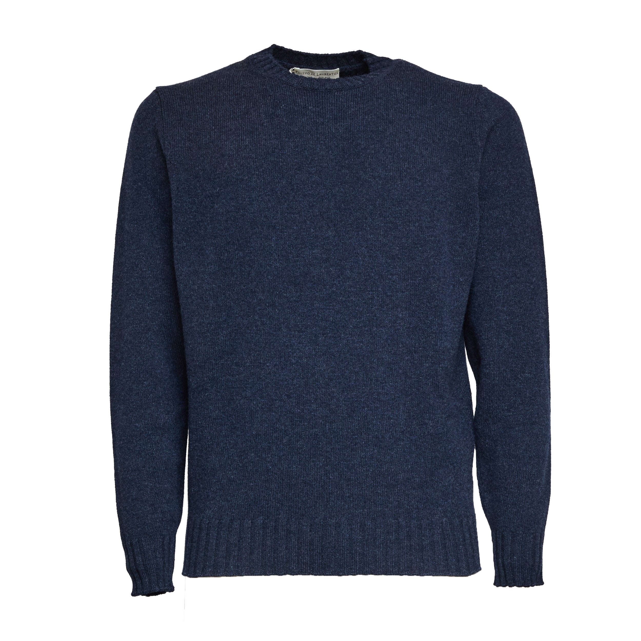 FILIPPO DE LAURENTIIS Crew Neck Wool-Cashmere Sweater for Men
