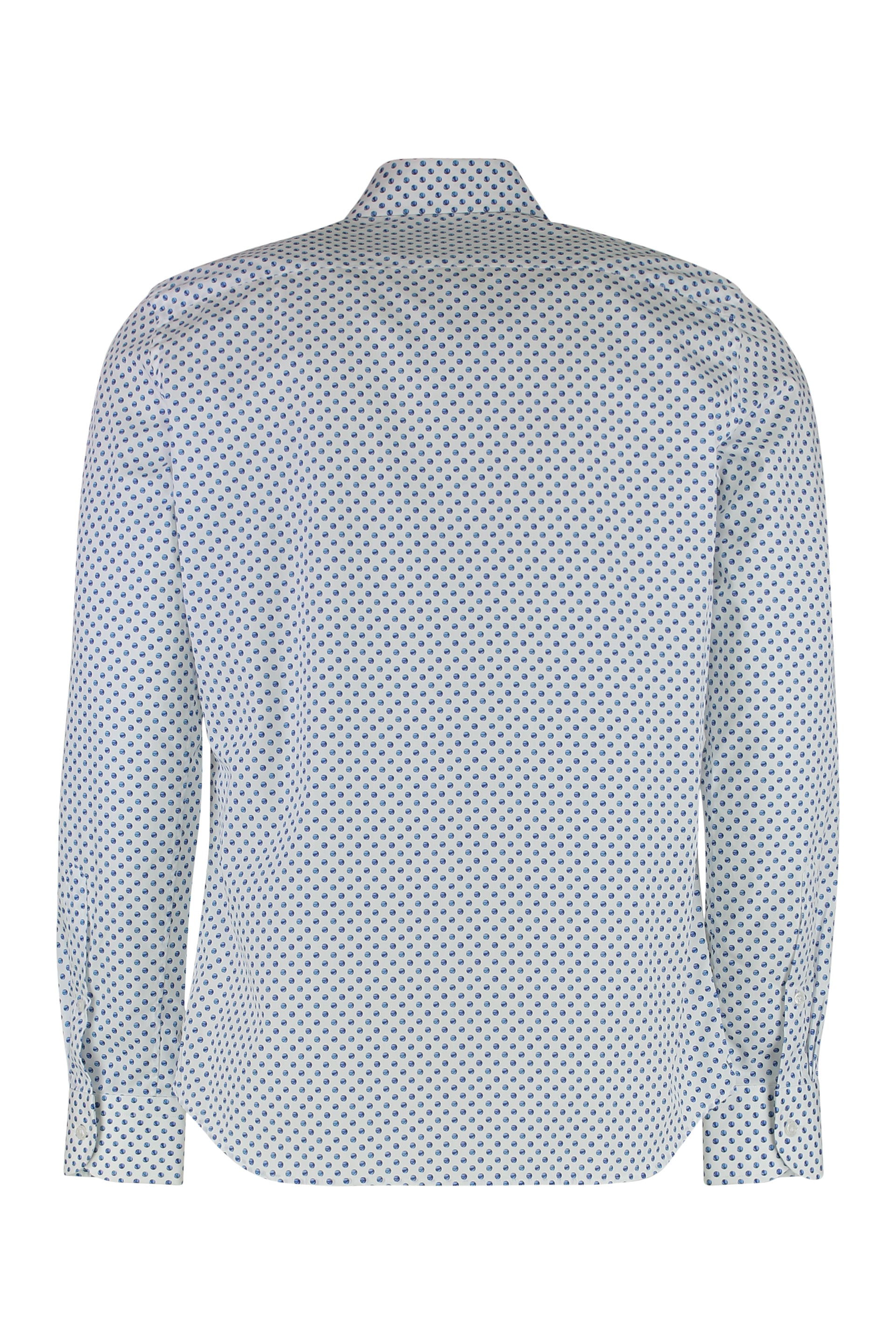 SONRISA Rounded Hem Cotton Shirt for Men