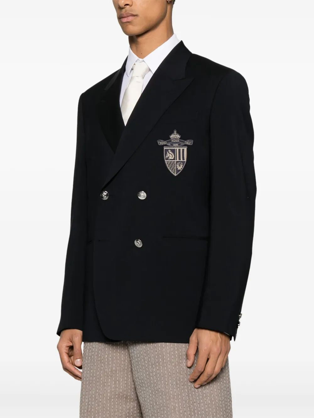 FENDI Men's Lightweight Wool Blazer