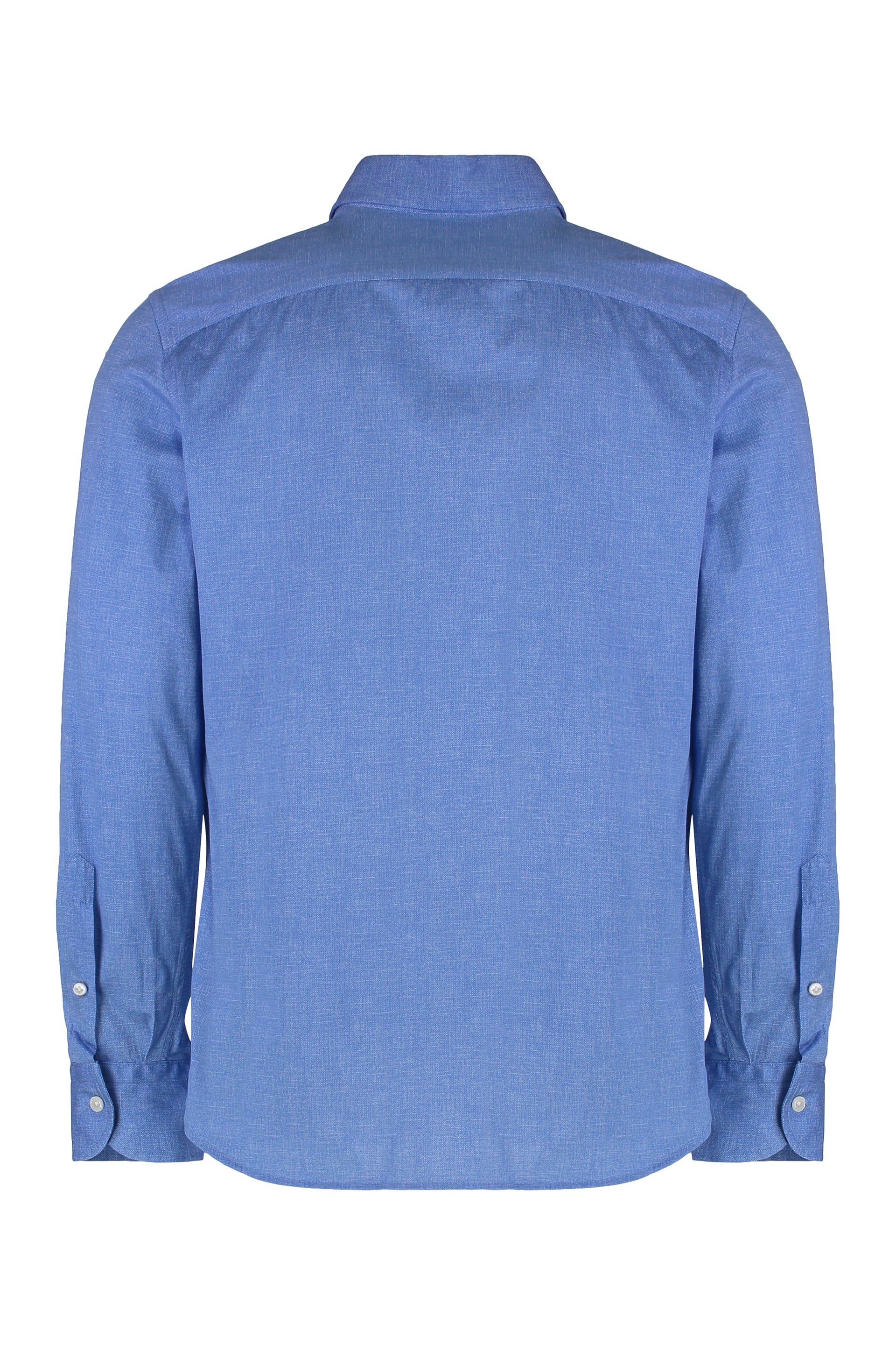 SONRISA Rounded Hem Cotton Shirt for Men