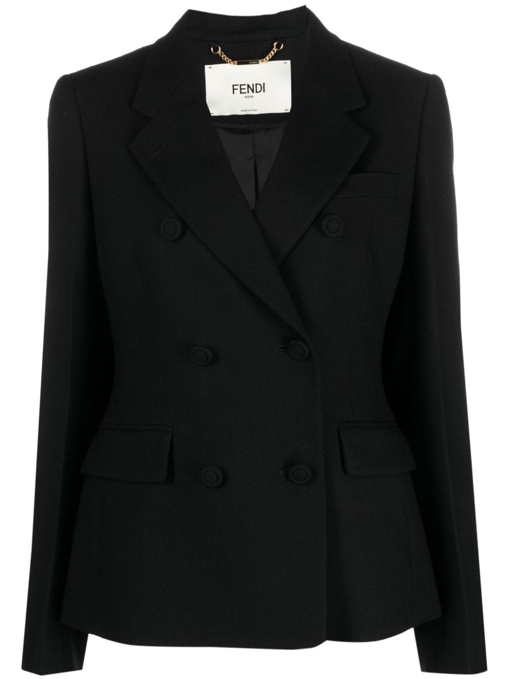 FENDI Double-Breasted Wool Blazer Jacket
