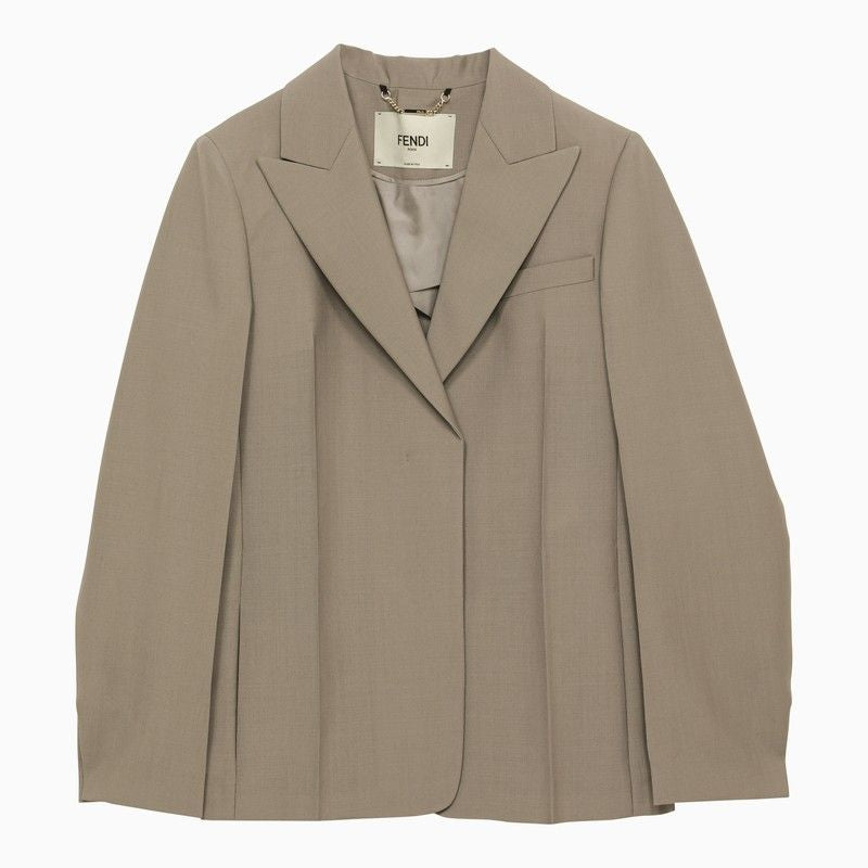FENDI Mohair Blend Blazer for Women - SS24 Collection