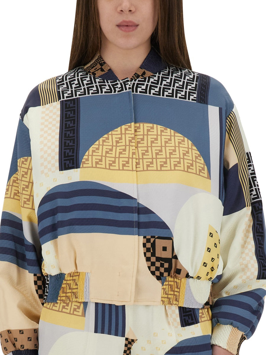 FENDI Viscose Silk Mini Jacket for Women