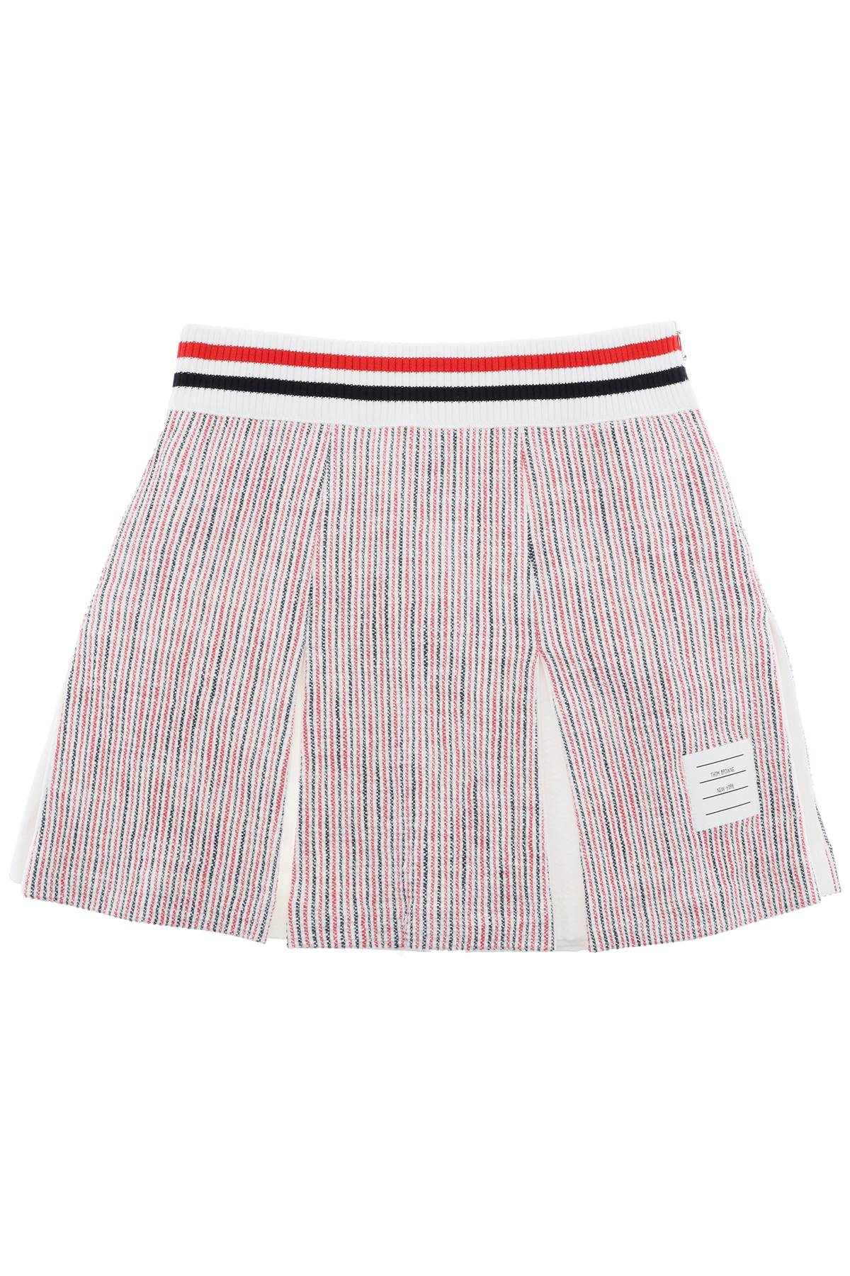 THOM BROWNE Mini Box Pleated Skirt
