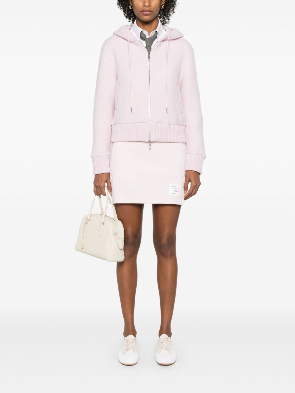 THOM BROWNE Women's Mini Skirt with 4-Bar Detail