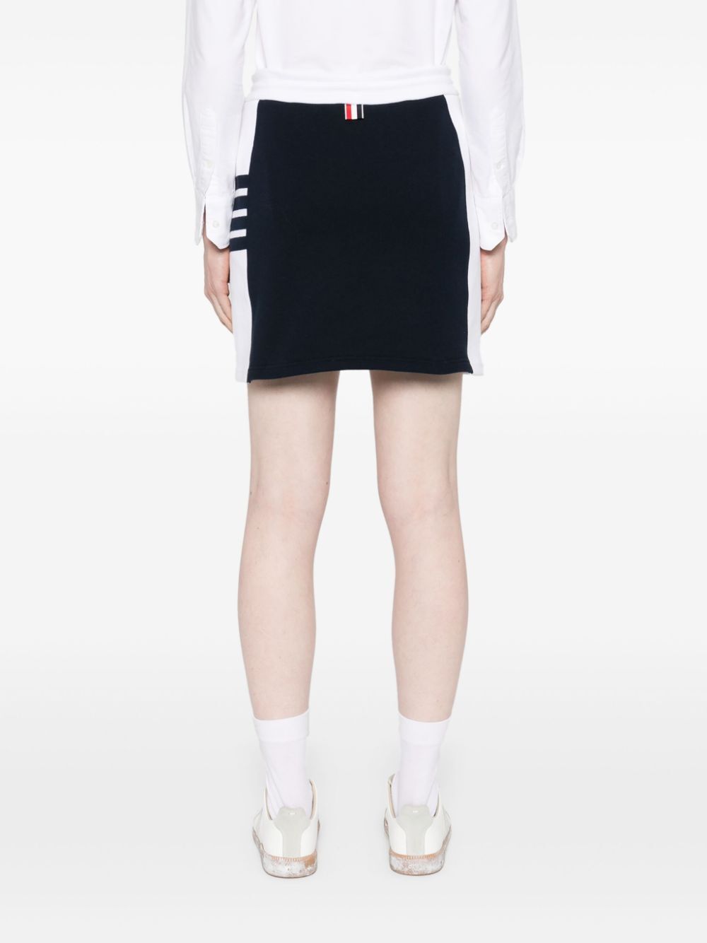 THOM BROWNE Engineered Bar Detail Mini Skirt for Women