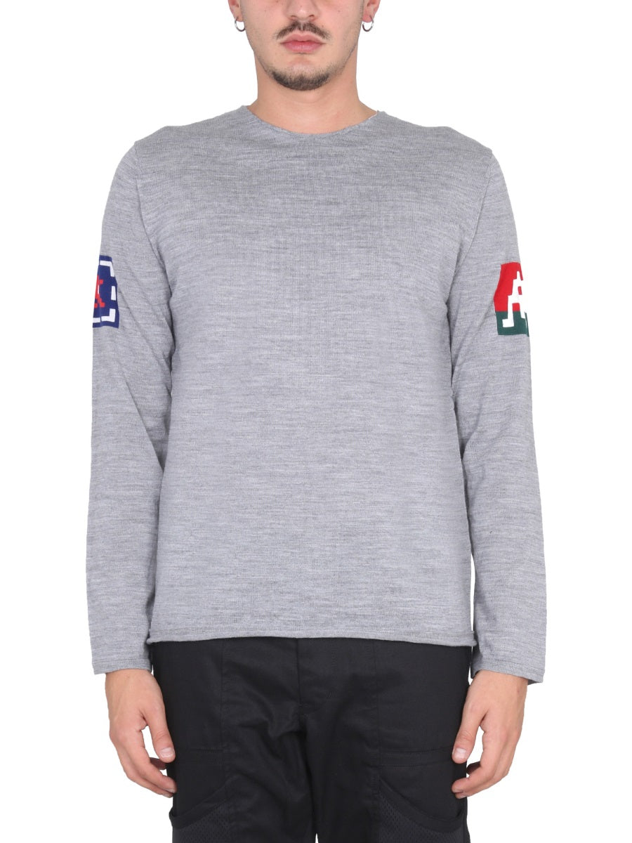 COMME DES GARÇONS SHIRT Modern Regular Fit Wool T-Shirt