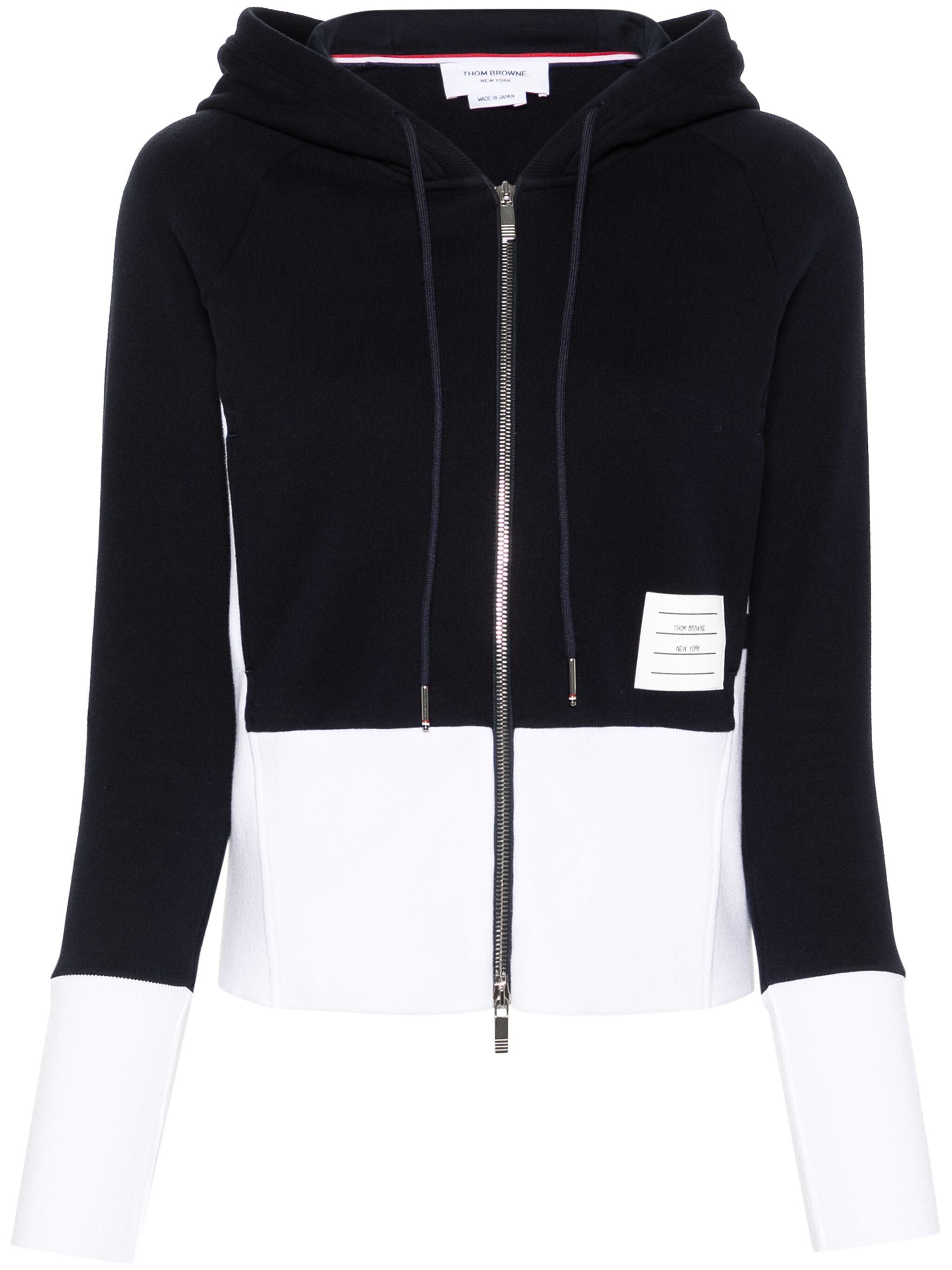 THOM BROWNE Engineered 4 Bar Blouson Zip Up Hoodie for Women