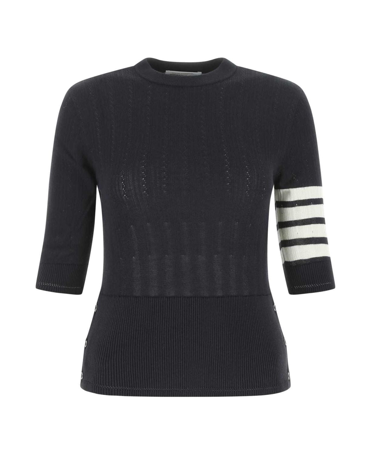 THOM BROWNE Fine Mesh Rib Stitch Women's Knit Sweater