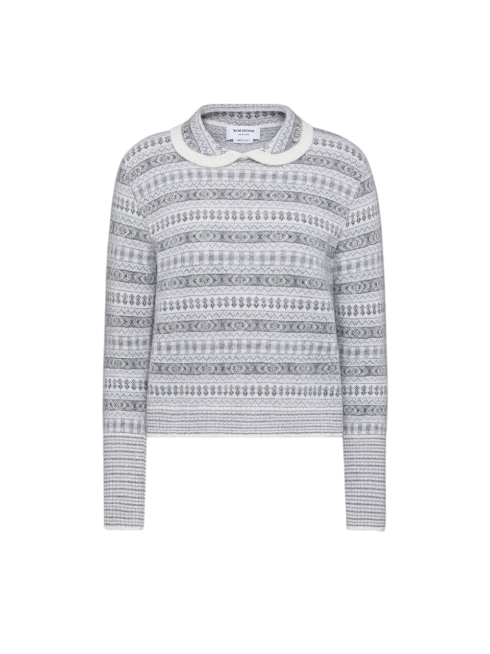 THOM BROWNE Jacquard Pullover Sweater for Women - FW25