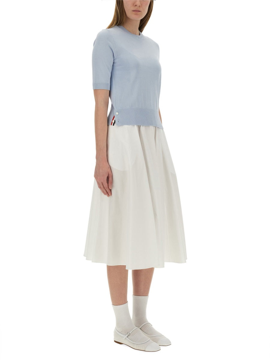 THOM BROWNE 4BAR Knit T-Shirt - Women’s Sizing