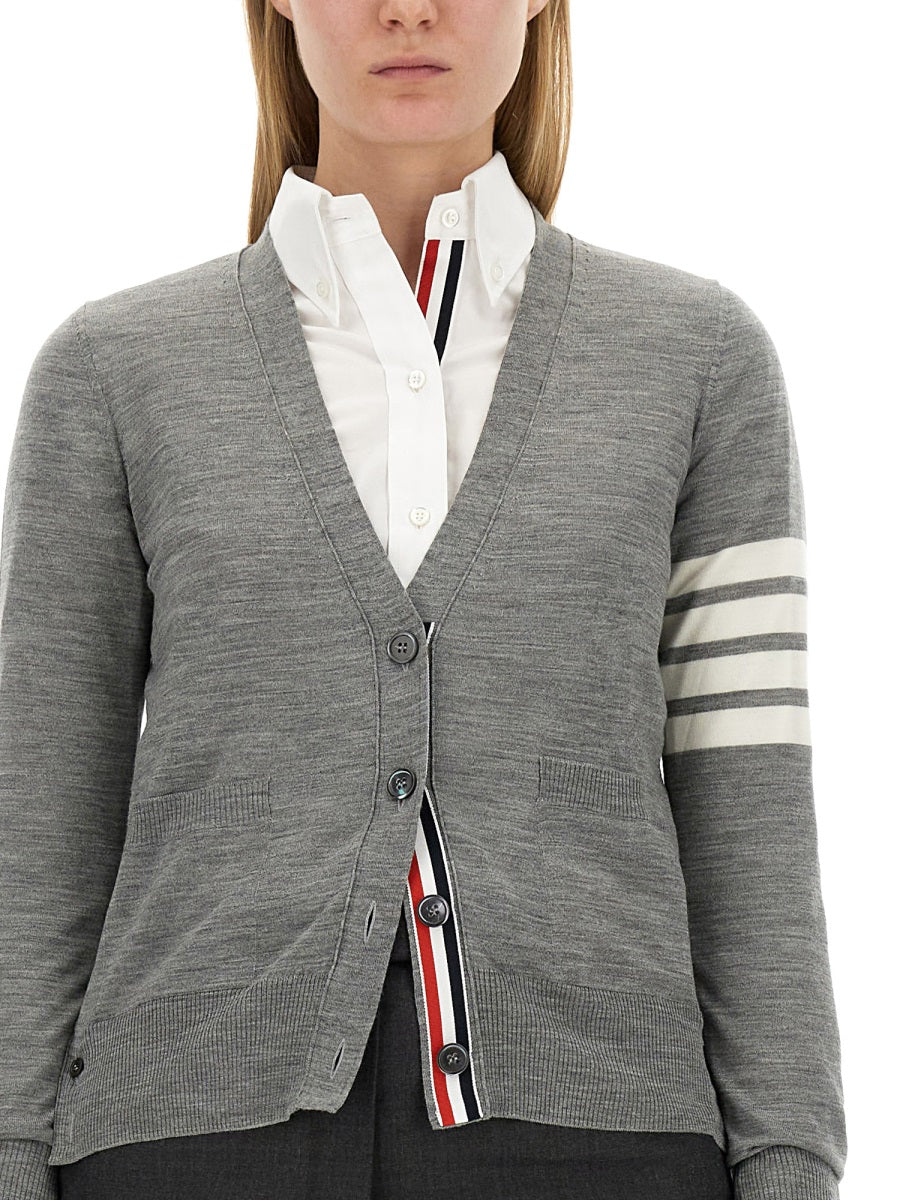 THOM BROWNE Wool Cardigan for Women - SS26 Collection