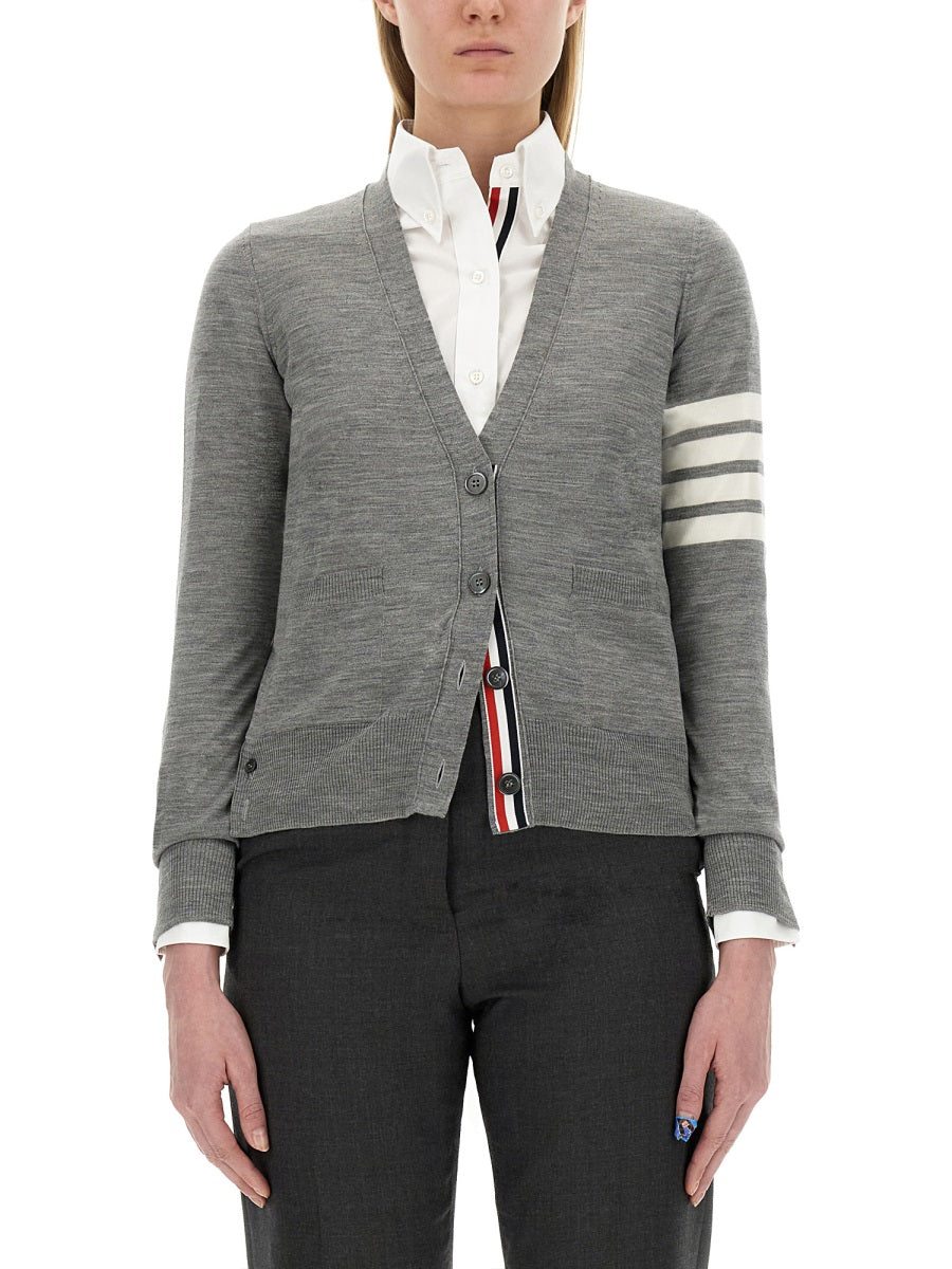 THOM BROWNE Relaxed Fit Cardigan - Size 38