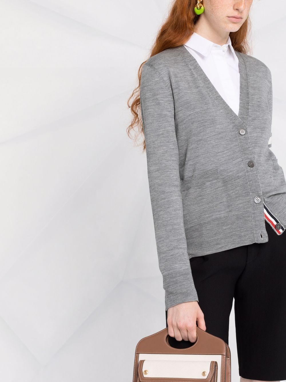 THOM BROWNE Relaxed Fit Cardigan - Size 38