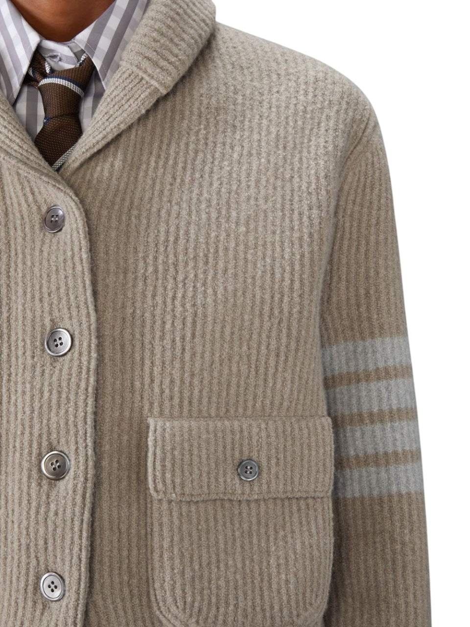 THOM BROWNE Wool Bomber Jacket for Women - FW25 Collection