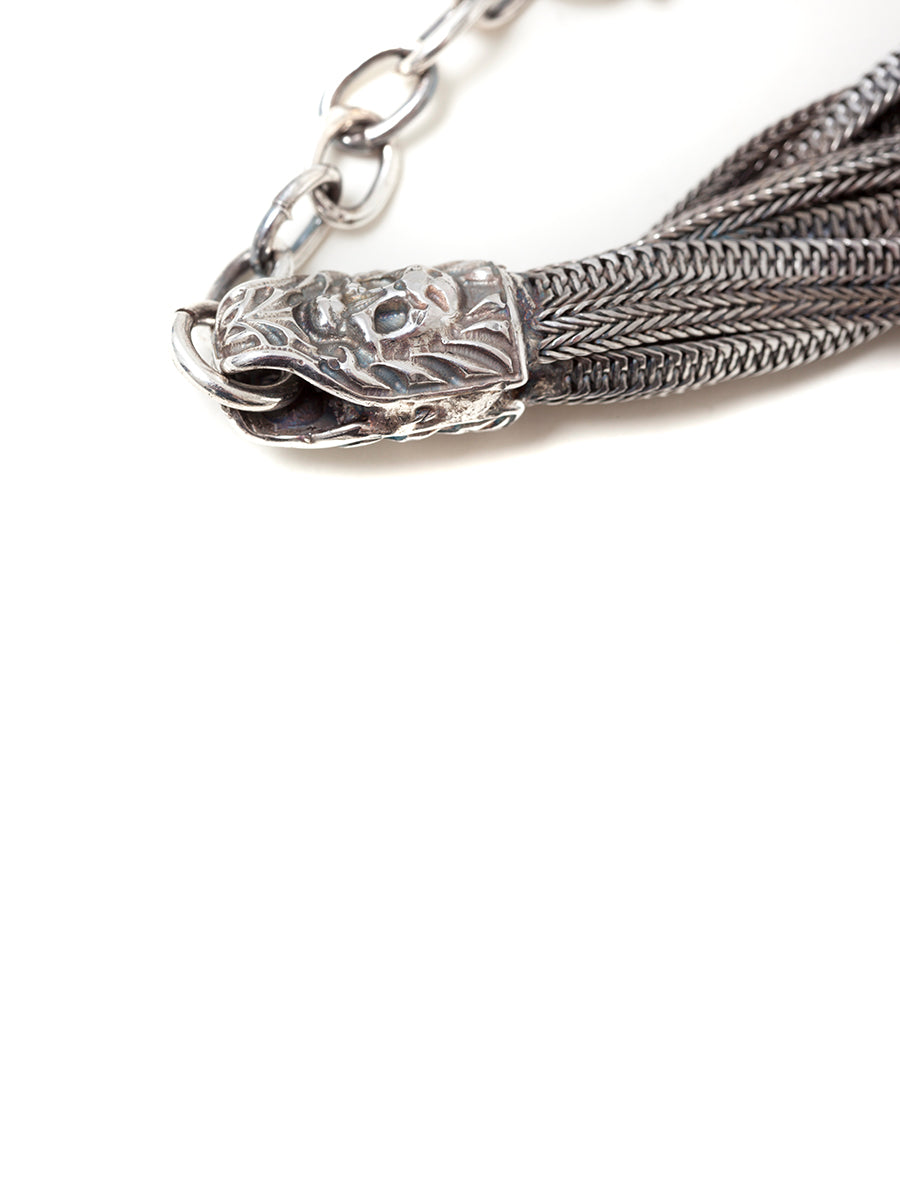 EMANUELE BICOCCHI Stylish Leather and Silver 925 Bracelet for Men
