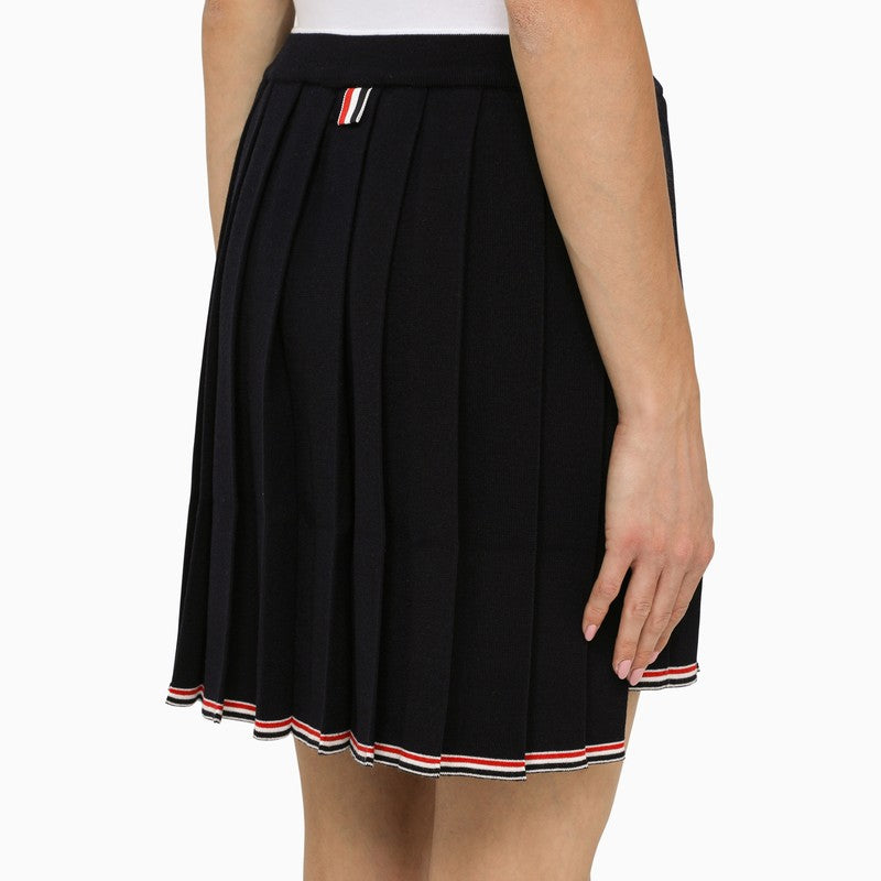 THOM BROWNE Mini Virgin Wool Skirt