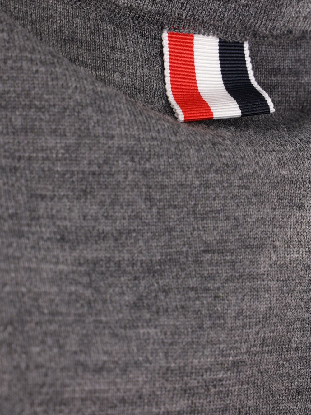 THOM BROWNE Women’s Wool Polo Shirt with Logo Patch