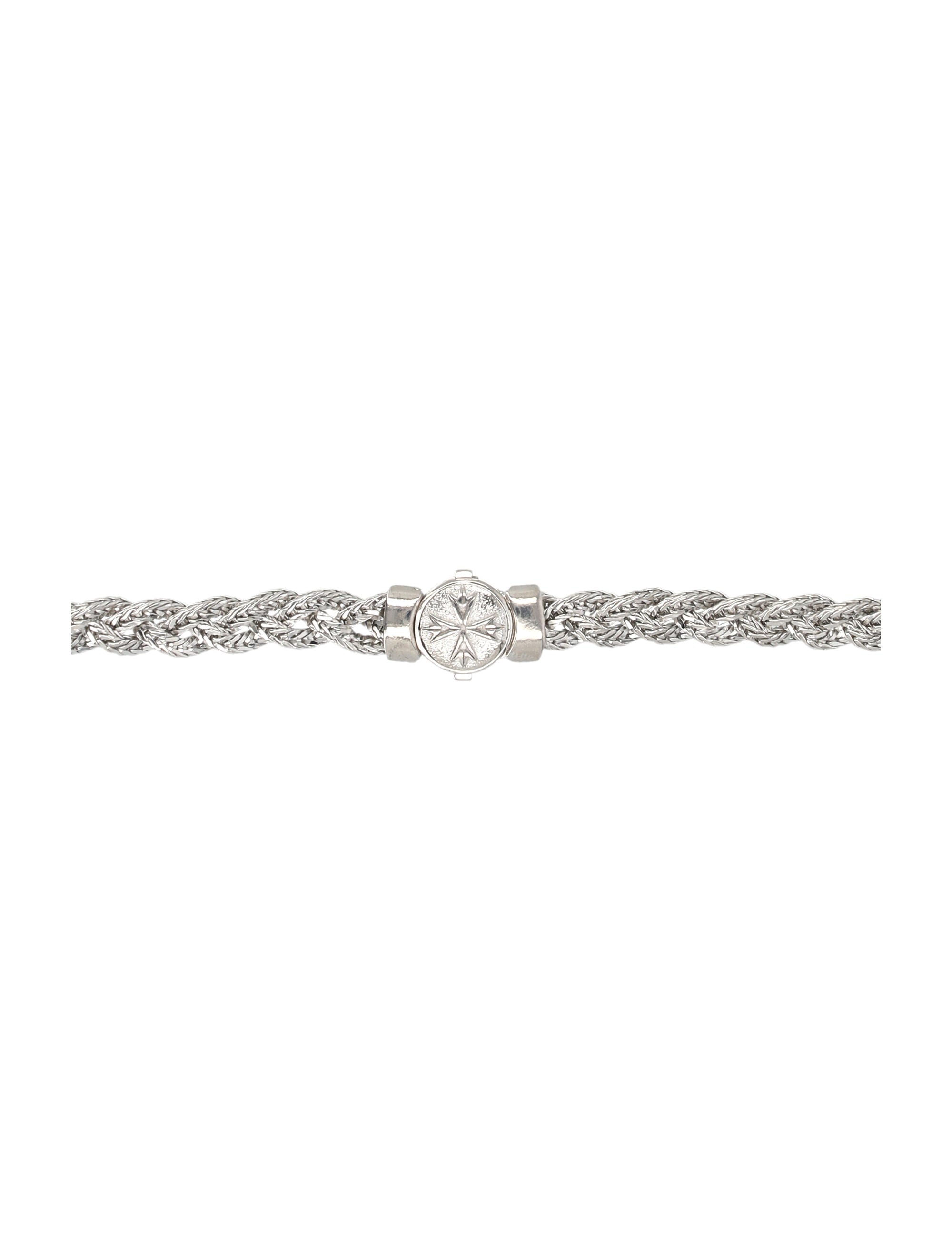 EMANUELE BICOCCHI Diamond-Cut Flat Braided Necklace