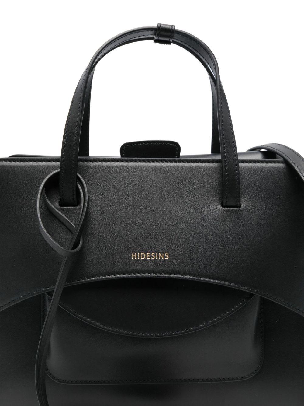 HIDESINS Medium Leather Flap Tote Handbag