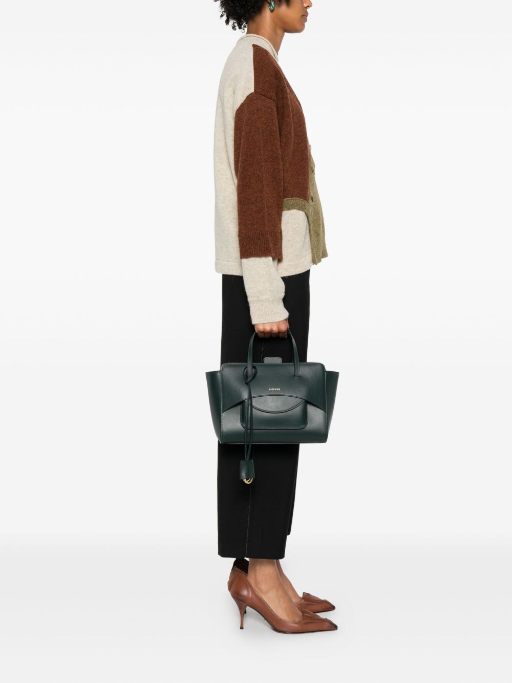 HIDESINS Medium Leather Tote Handbag