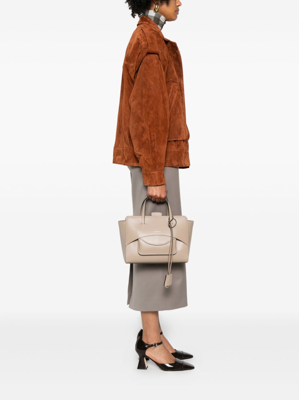 HIDESINS Medium Leather Tote Handbag