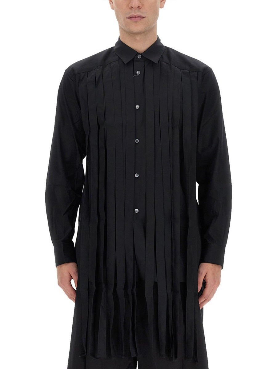 COMME DES GARÇONS SHIRT Fringed Cotton Shirt for Men - Size M
