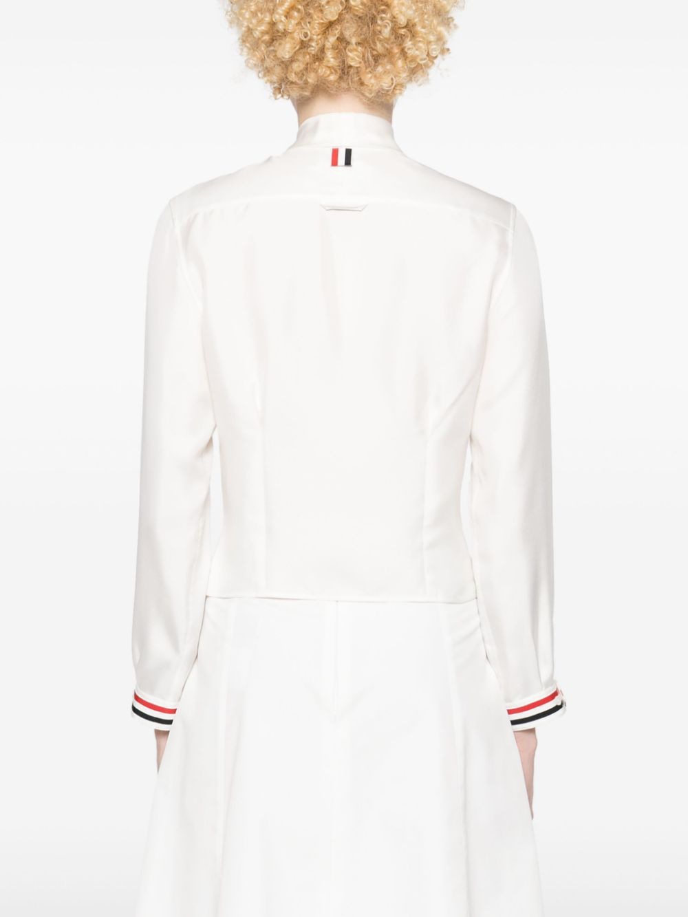THOM BROWNE RWB Striped Silk Shirt