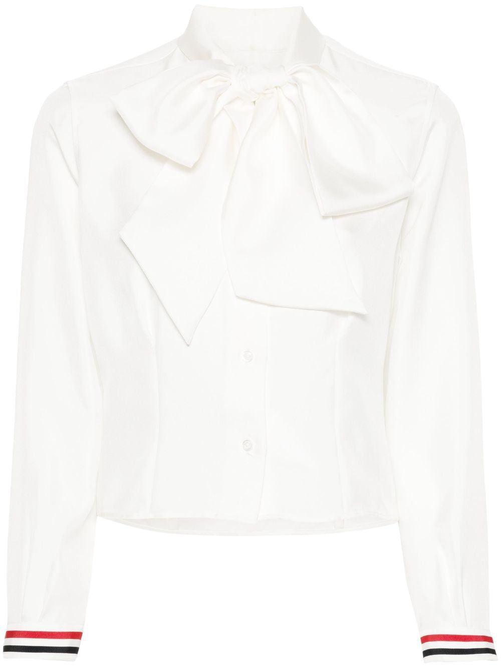 THOM BROWNE RWB Striped Silk Shirt