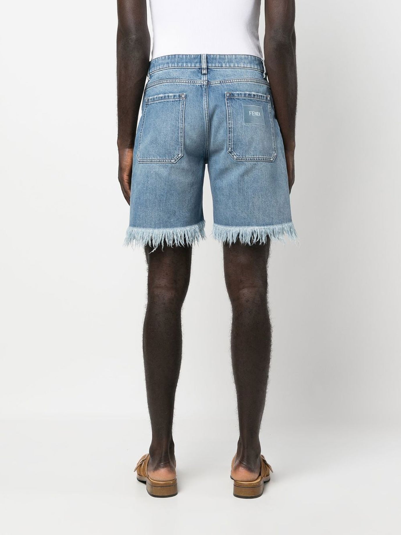 FENDI Men's Cotton Mini Shorts