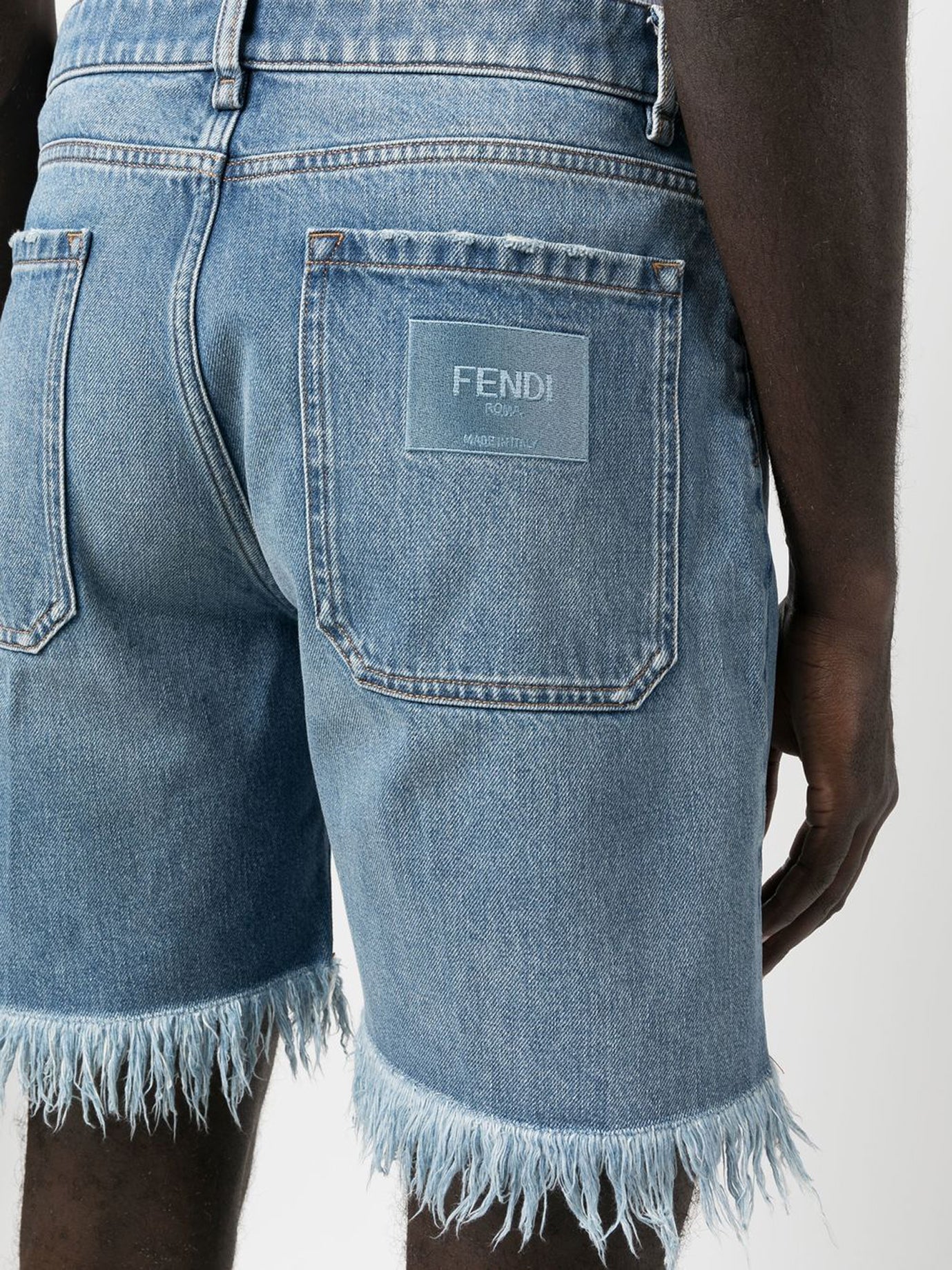 FENDI Men's Cotton Mini Shorts