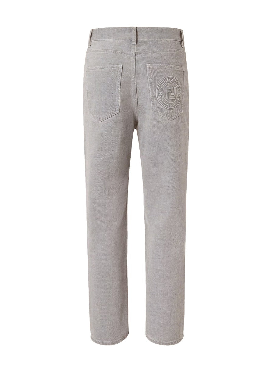 FENDI Wide Jean Pants for Women - SS25 Collection