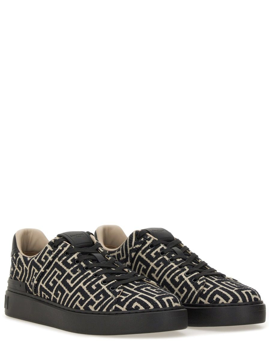 BALMAIN Men's Premium Leather Sneakers