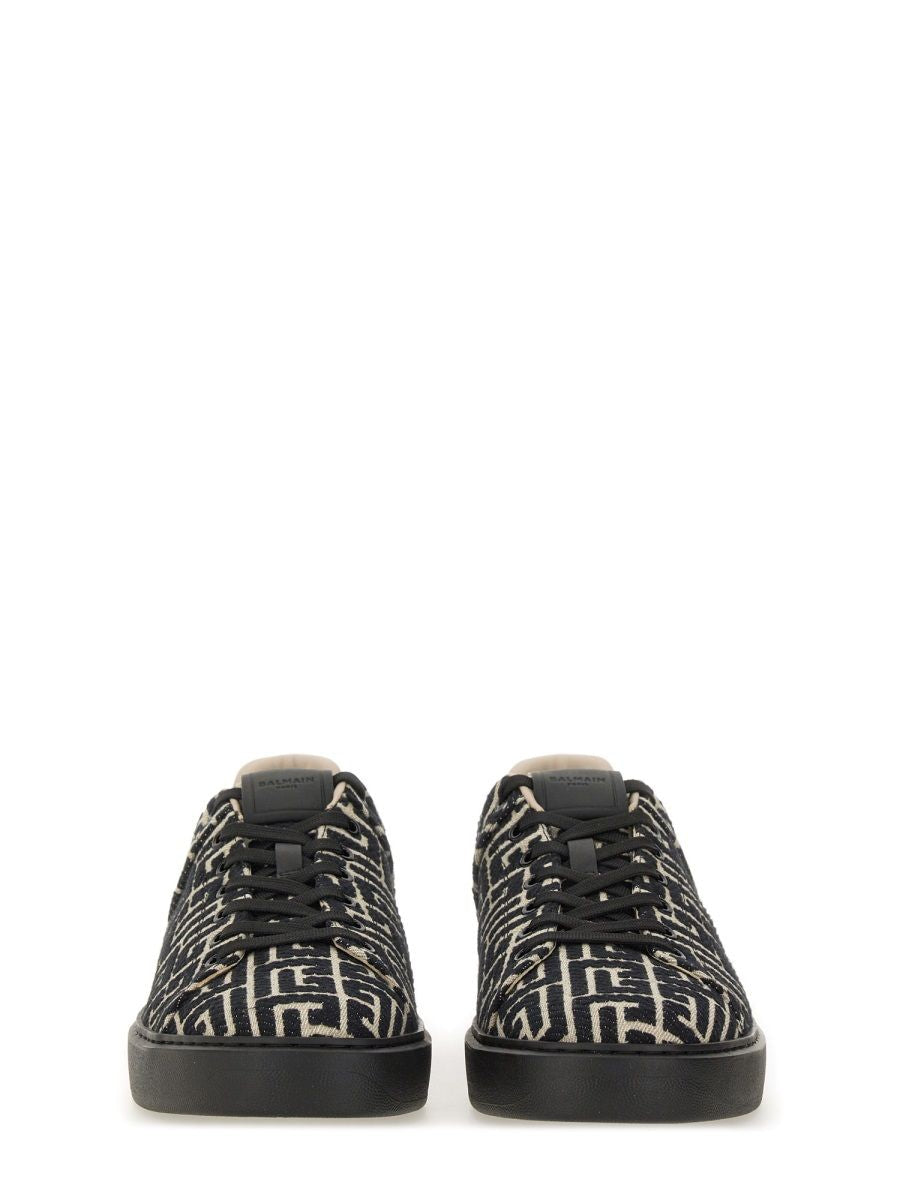 BALMAIN Men's Premium Leather Sneakers