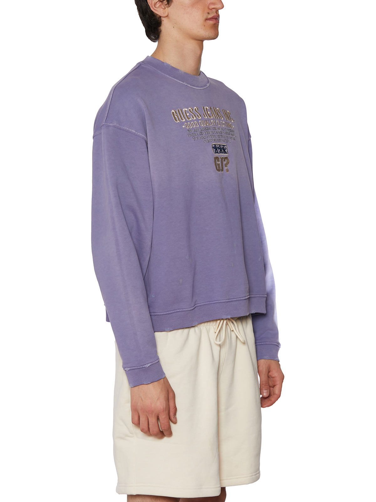 GUESS Classic Crew Neck Sweatshirt for Men - Size M