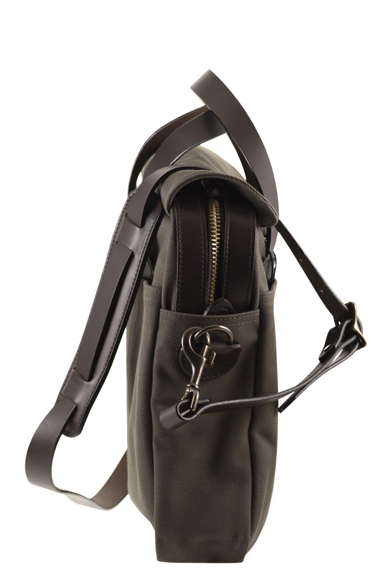 FILSON Original Briefcase - Fabric and Leather Handbag 40.7 x 31.8 x 10.2 cm