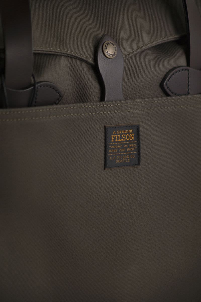 FILSON Original Briefcase - Fabric and Leather Handbag 40.7 x 31.8 x 10.2 cm