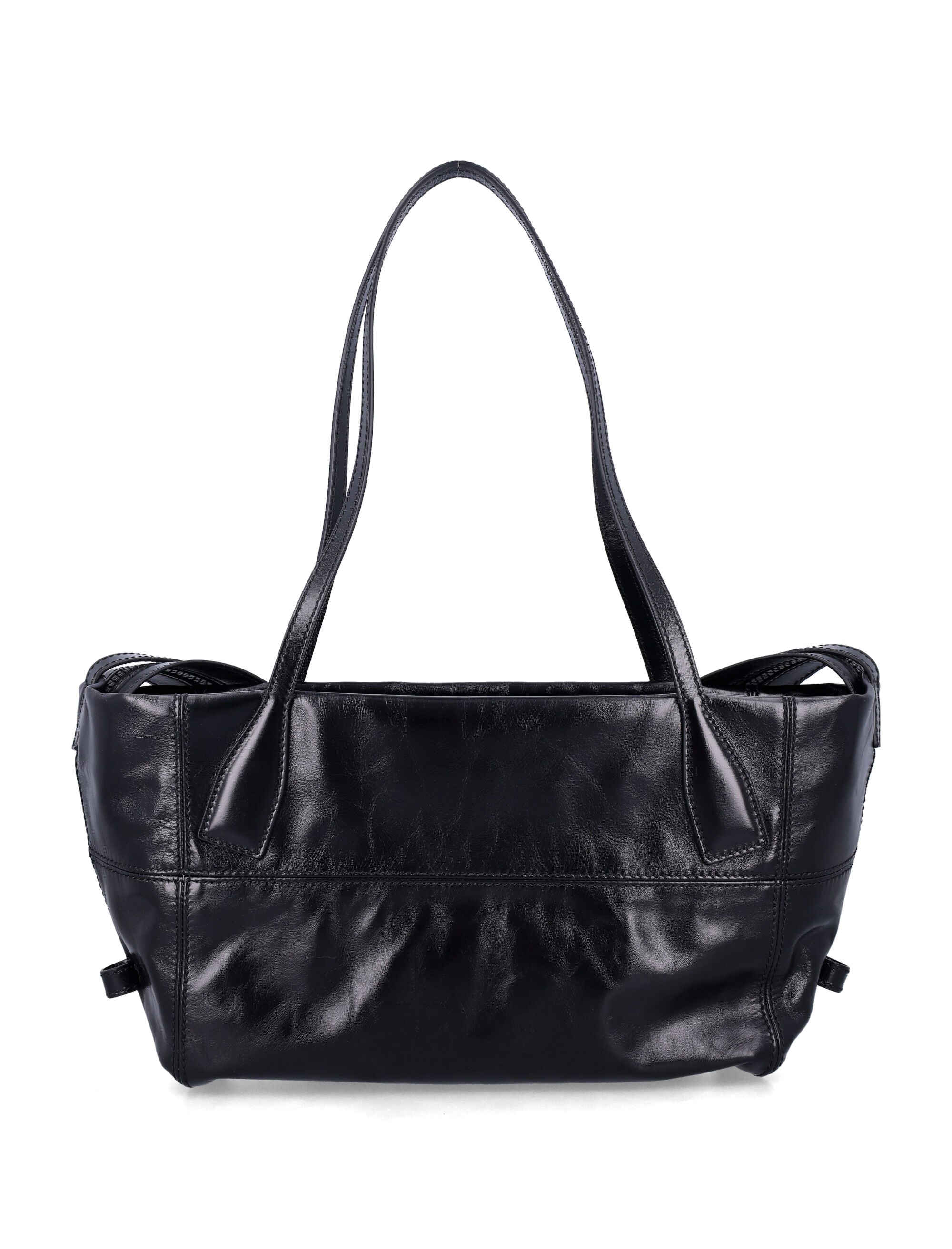 BALMAIN Sophisticated Leather Shopper Handbag - 22x48x10 cm