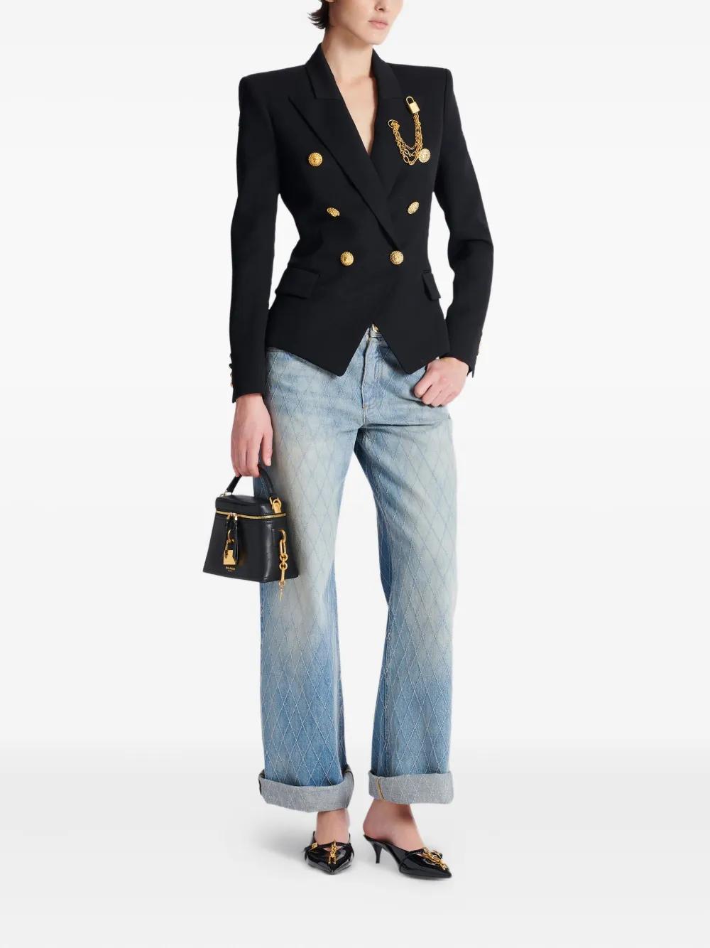 BALMAIN Pulse Mini Vanity Tote Handbag