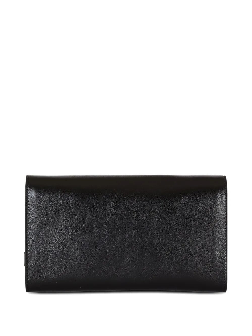 BALMAIN Mini Wallet on Chain in Crinkled Leather